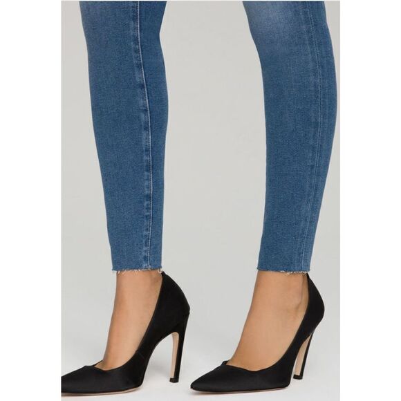 Good American Good Legs Skinny Raw Hem Sz 29 - Picture 3 of 10